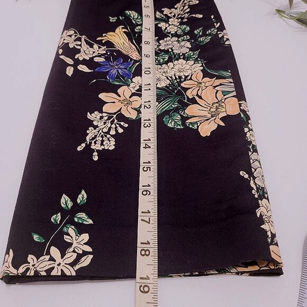 Ann Taylor Petite 00P Floral Mini Skirt Navy Multicolor Botanical Print - Picture 7 of 9